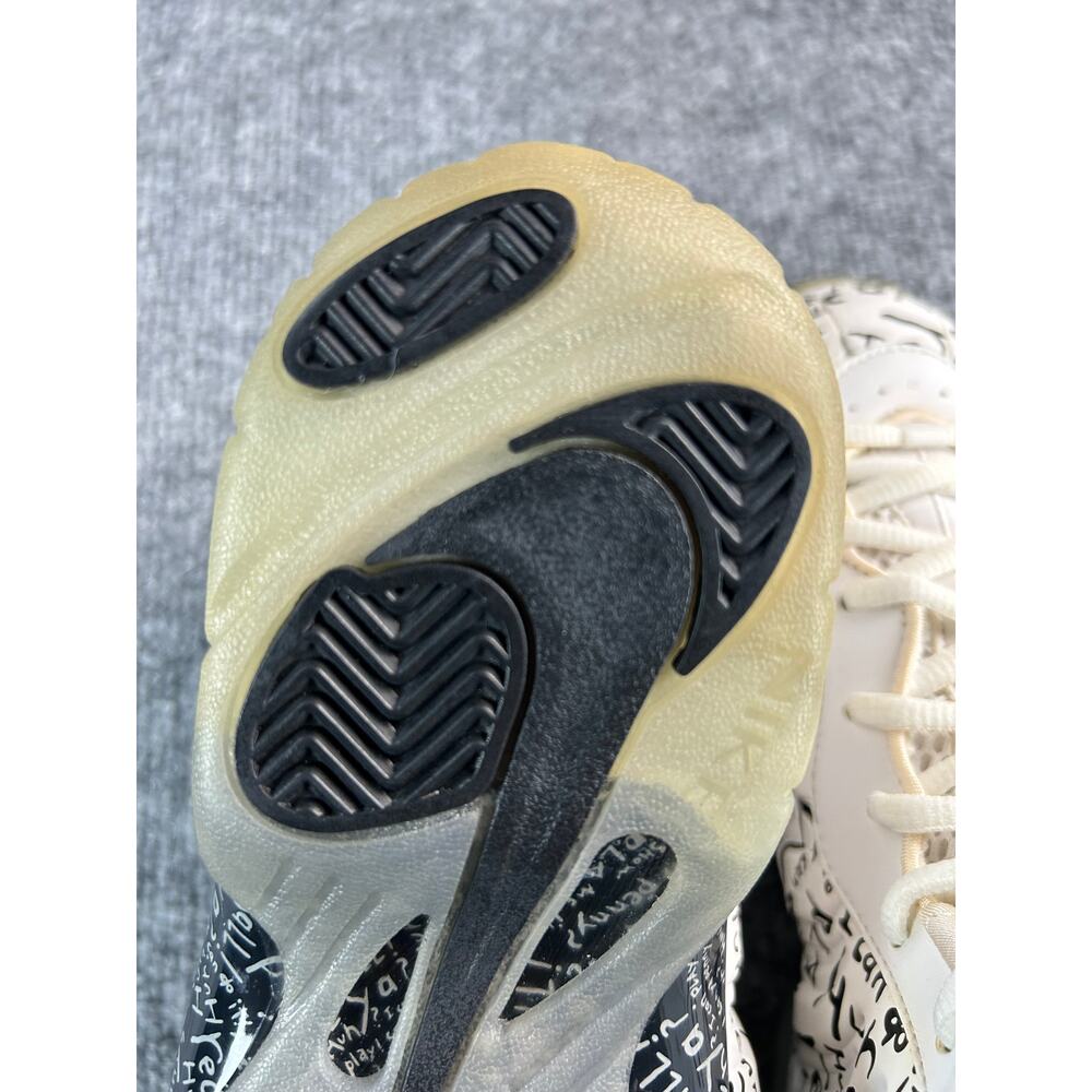 Nike Little Posite One Graffiti GS White Black Glow Youth Size 6Y W7Foamposite - Picture 10 of 11